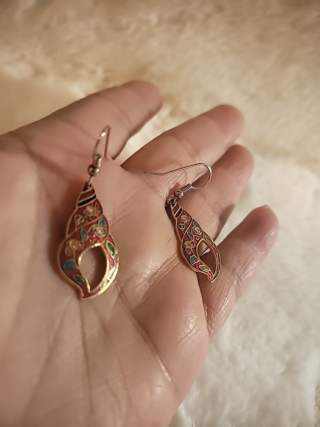 Vintage Earrings Drop Dangle Hook Pierced Jewelry Costume
