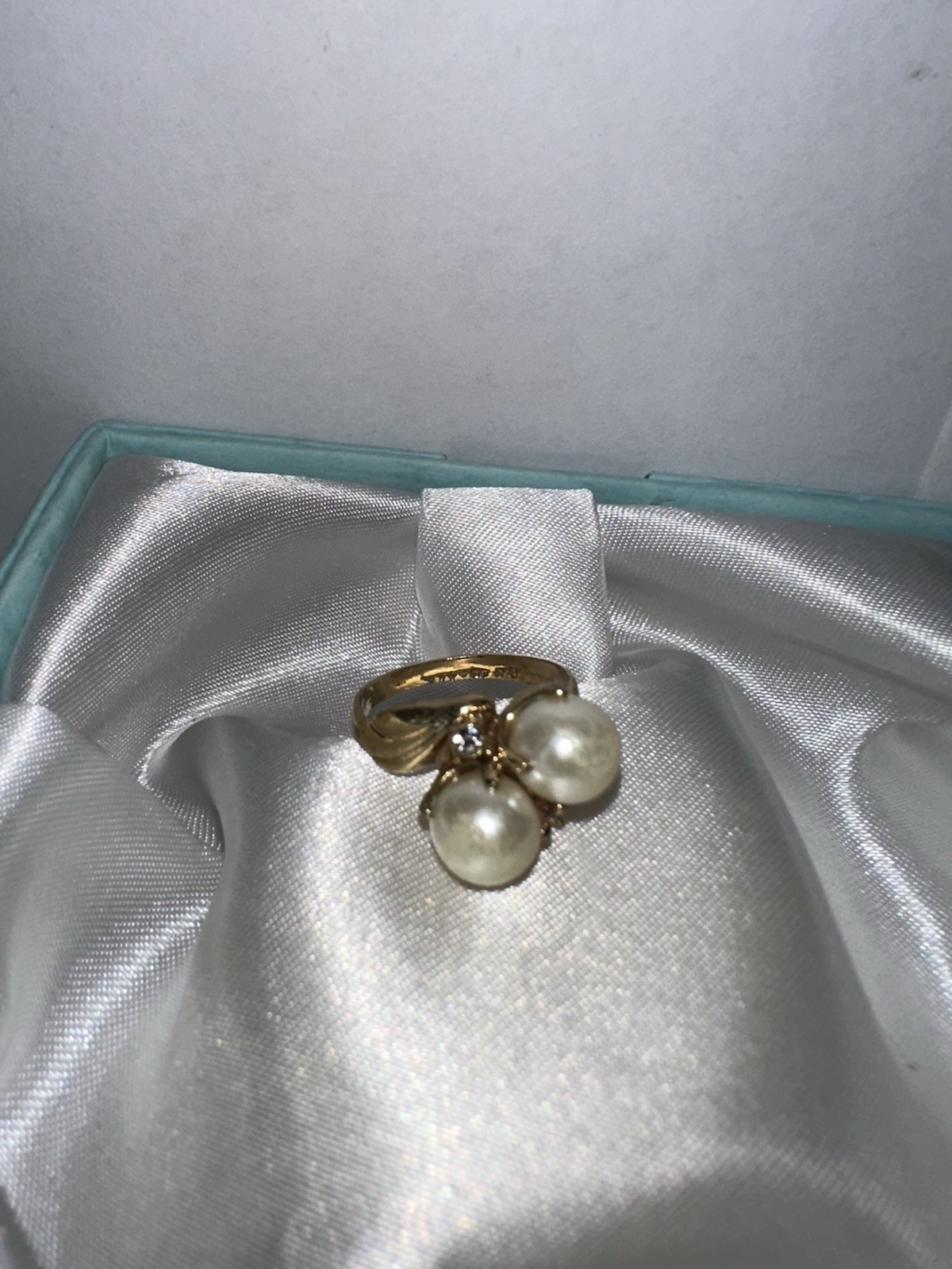 Estate Vintage Gold Tone Dainty Ring Lot Different Stones Some Signed