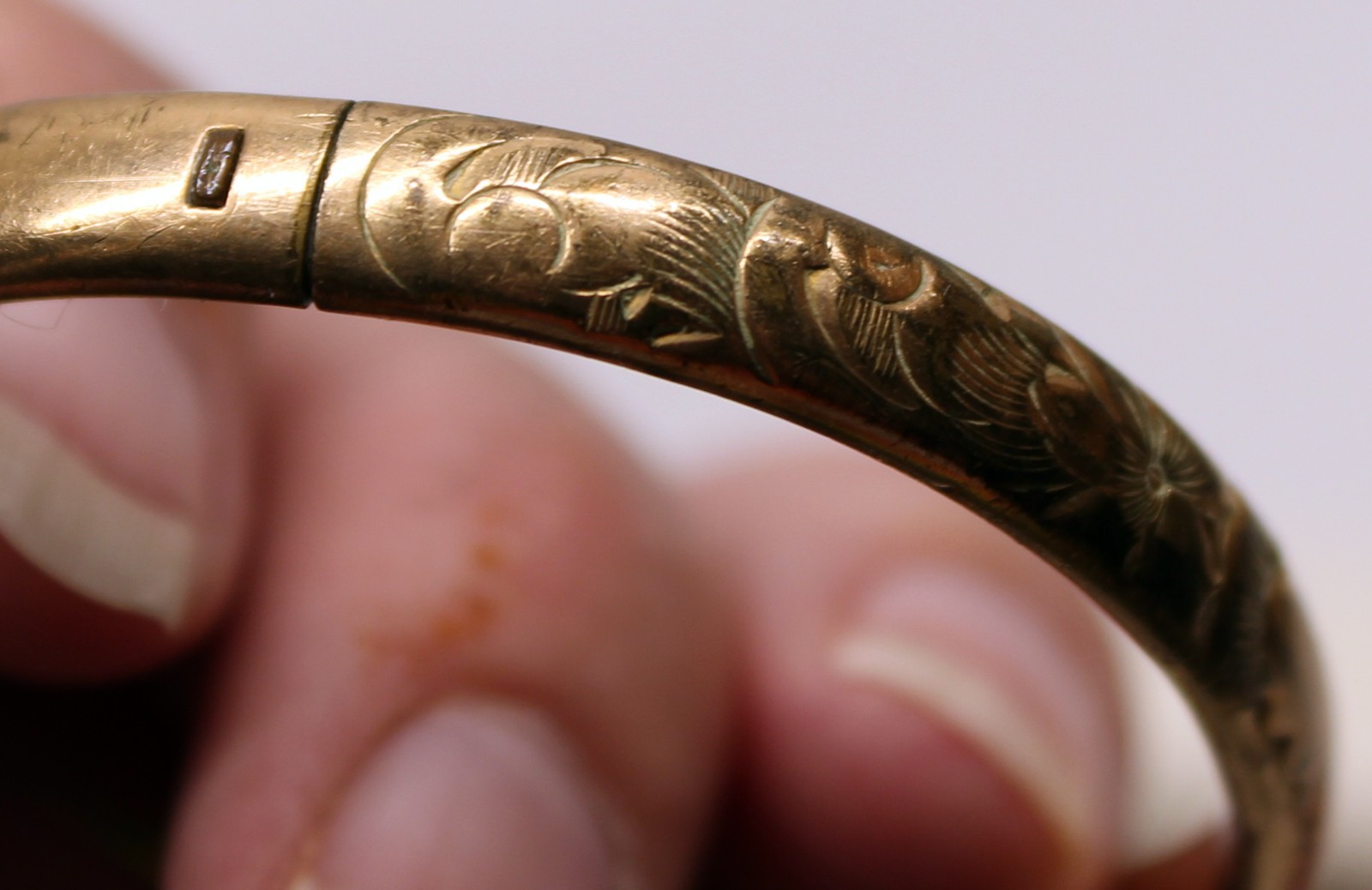 Antique Victorian Gold Filled Bangle Bracelet for Child