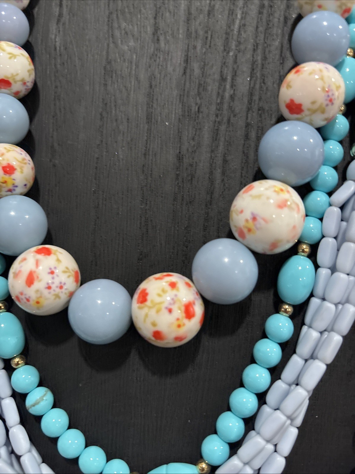 6 Vintage Plastic Necklaces 60’s -80’s Jewelry READ