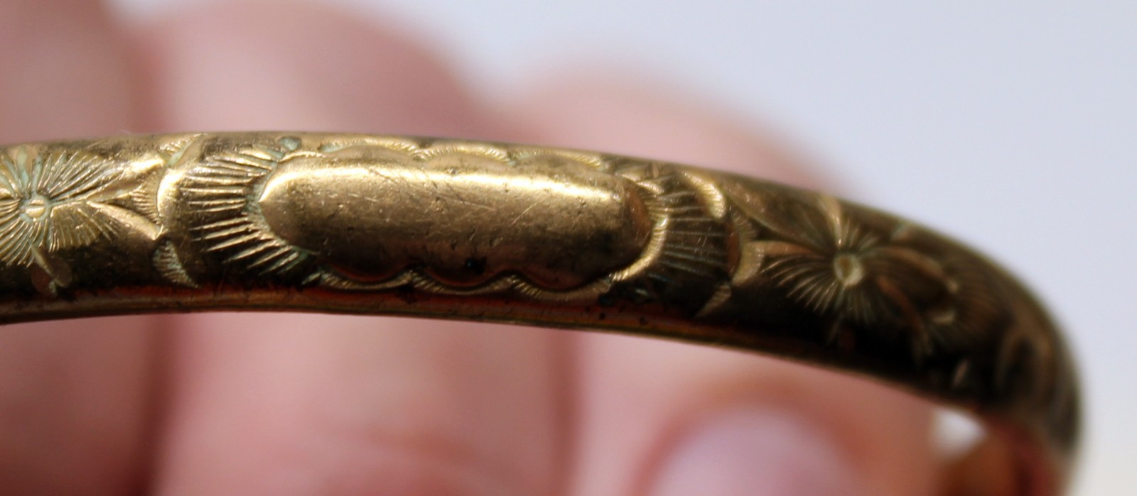 Antique Victorian Gold Filled Bangle Bracelet for Child