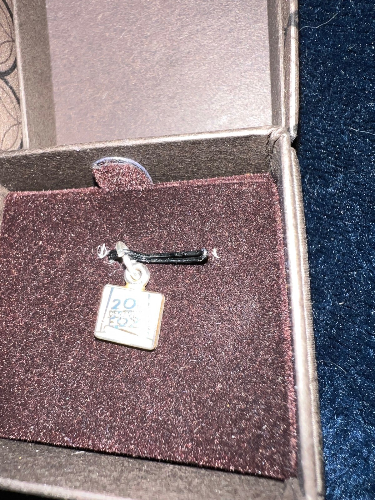 Small 10k Gold 20th Century Fox Charm 10k Gold bout 1/4 by 1/4 inch