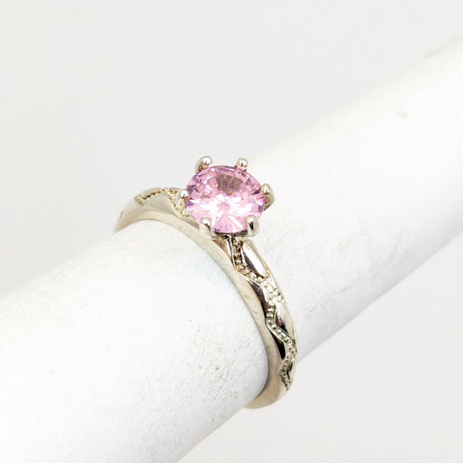 Vintage Luxury RING Silver 925 with Chic Bright Stone -size: 7.75US (17.5mm)| #8
