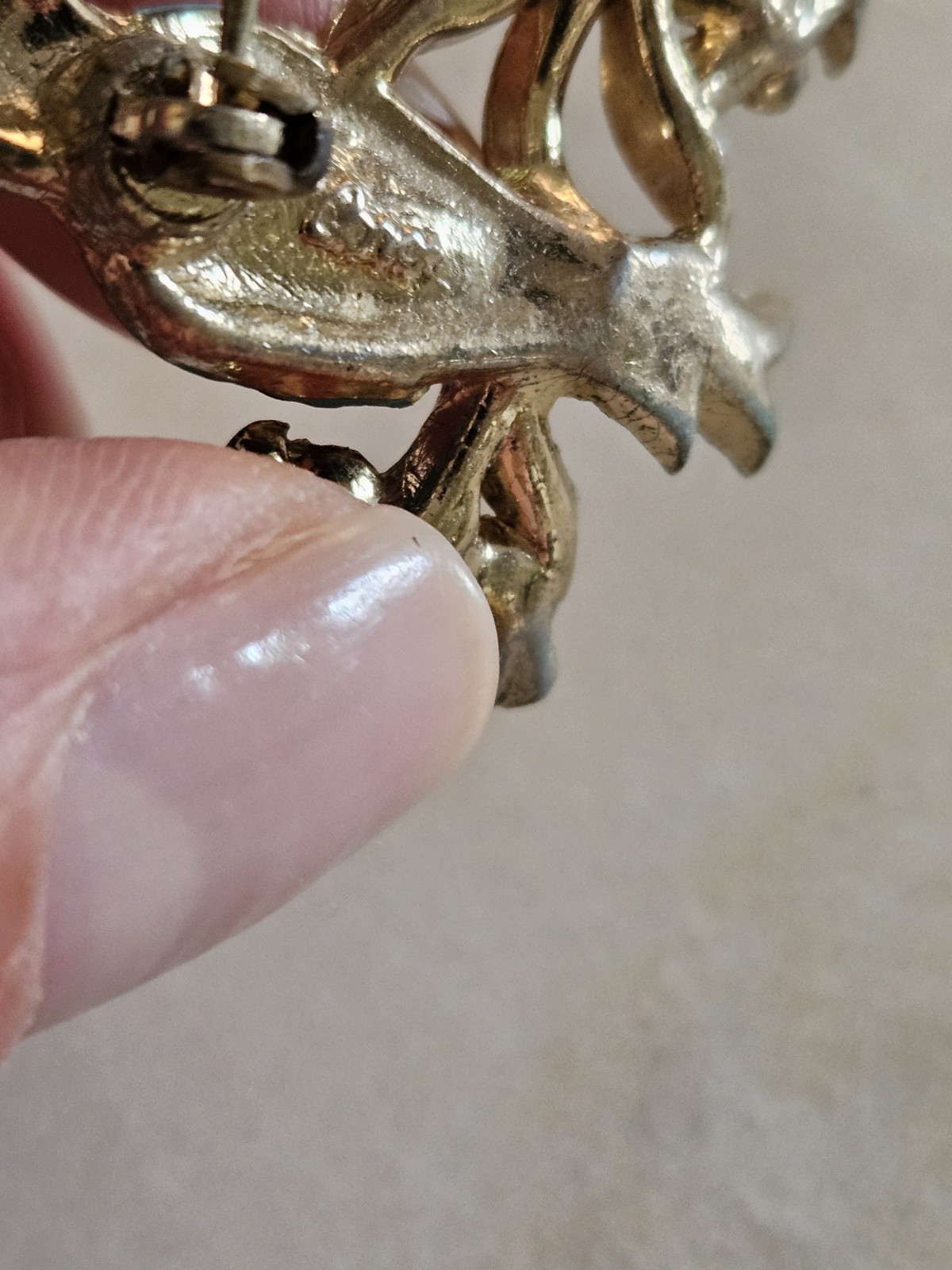 Vintage Brooch Pin Coro Bill & Coo Birds A. Katz Book Piece BEAUTIFUL Piece