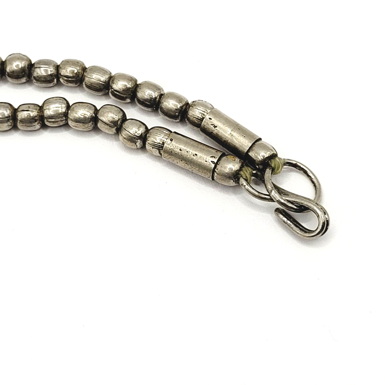Unique Style Native Brutalist Industrial Silver Tone Metal Vtg Necklace 29 Inch