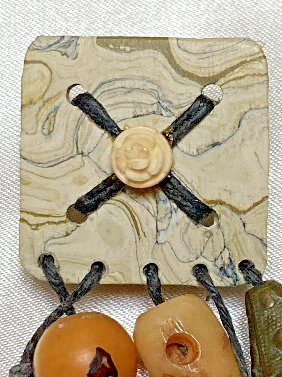 Unique Mismatched Asian-Themed Jingly Bell Charms Fashion Clip Back Earrings Vtg