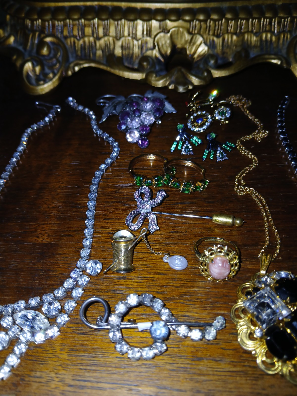 Vintage Rhinestone Jewelry Lot