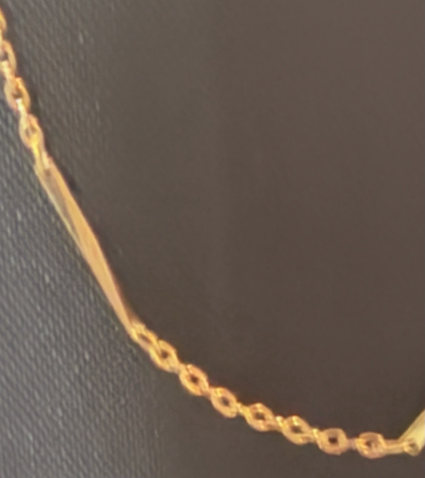 Vintage 16KRGF Gold Filled 18” Bar Station Link Necklace Delicate Chain