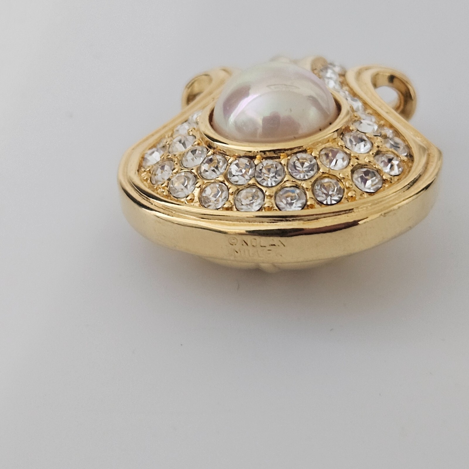 Nolan Miller Glamour Collection Rhinestone & Pearl Pendant Only