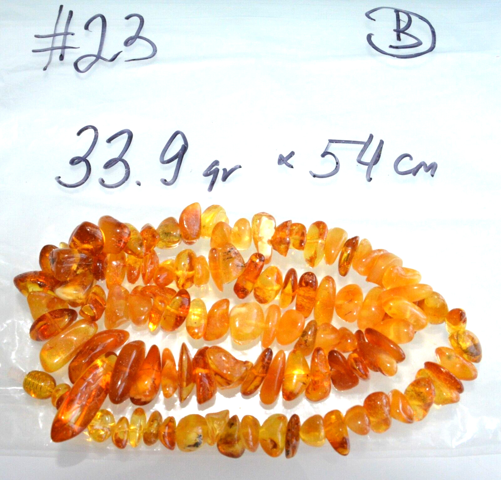 ✅54cm = 34gr RUSSIAN SOVIET BALTIC AMBER BEAD NECKLACE 琥珀 BRACELET STONE PENDANT