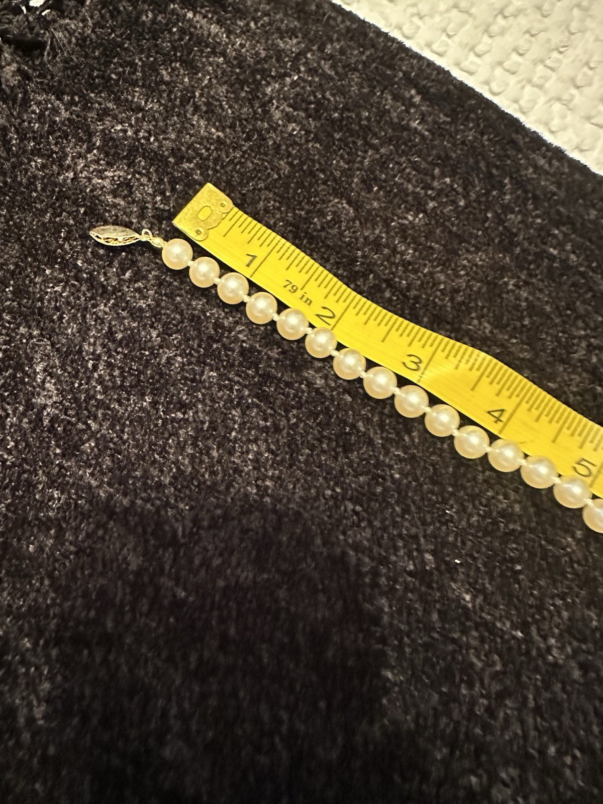 Ivory Faux Pearl Stranded Necklace With Gold Tone Clasp
