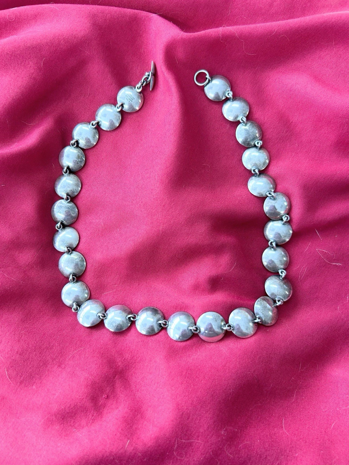 Vintage Sterling Silver NEILS ERIK Denmark Necklace, Choker & Earrings, Signed