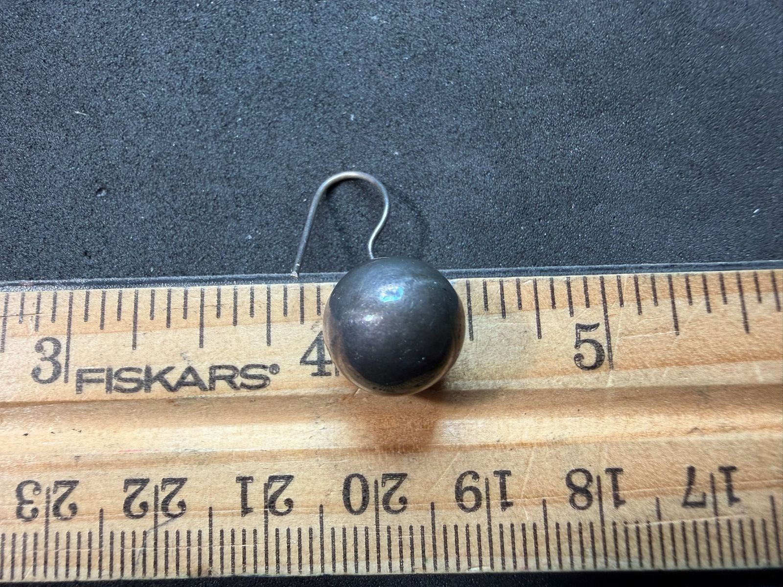 1.69g Vintage Sterling Silver 925 Round Ball Drop Dangle Earrings Classic M