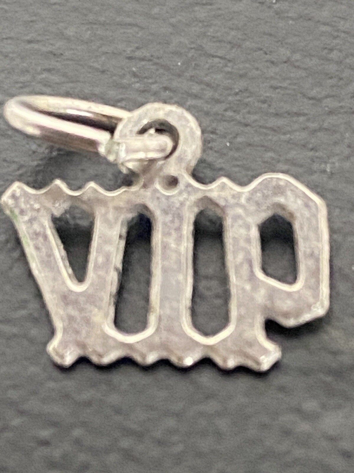 Vintage Sterling Slver Charm VIP Very Important Person