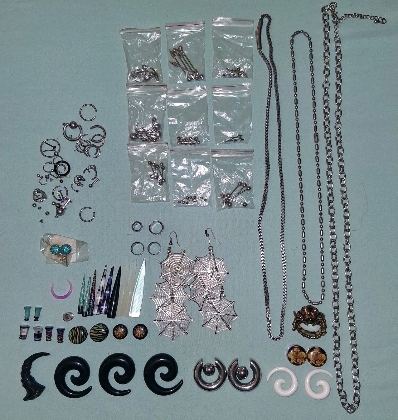 Unique/ALT/Goth/Punk Multi piece VTG to MOD Jewelry Lot