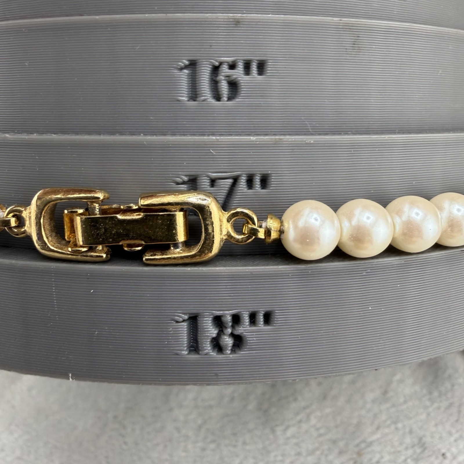 Vintage Necklace Lot of 3 Imitation Pearl 17” 18” 24”