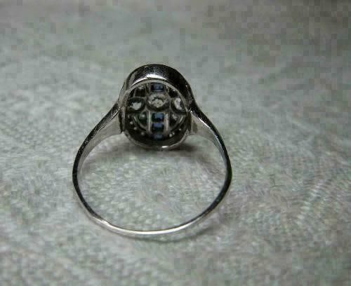 Art Deco 1.24CT Round Cut Lab Created Diamond Art Deco Vintage Ring 14K Gold FN