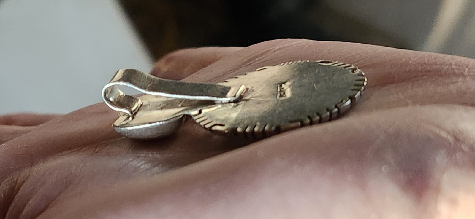 Old Vintage Sterling Silver 925 MEX ID Mexican Identification Pendant 13 grams