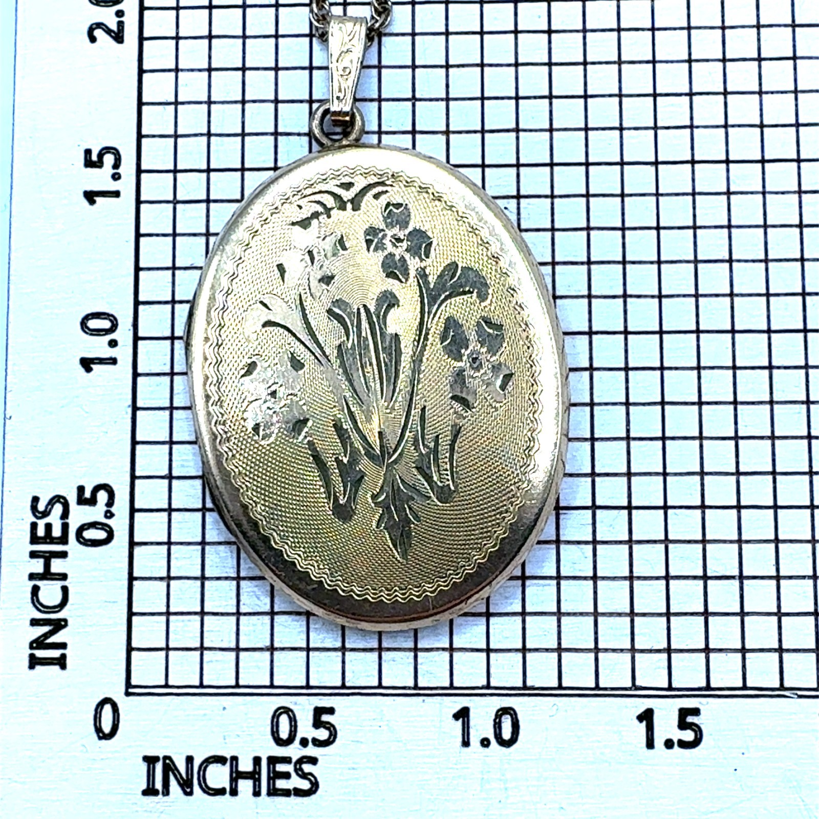 24 Inch 12K Gold Filled Picture Locket Necklace