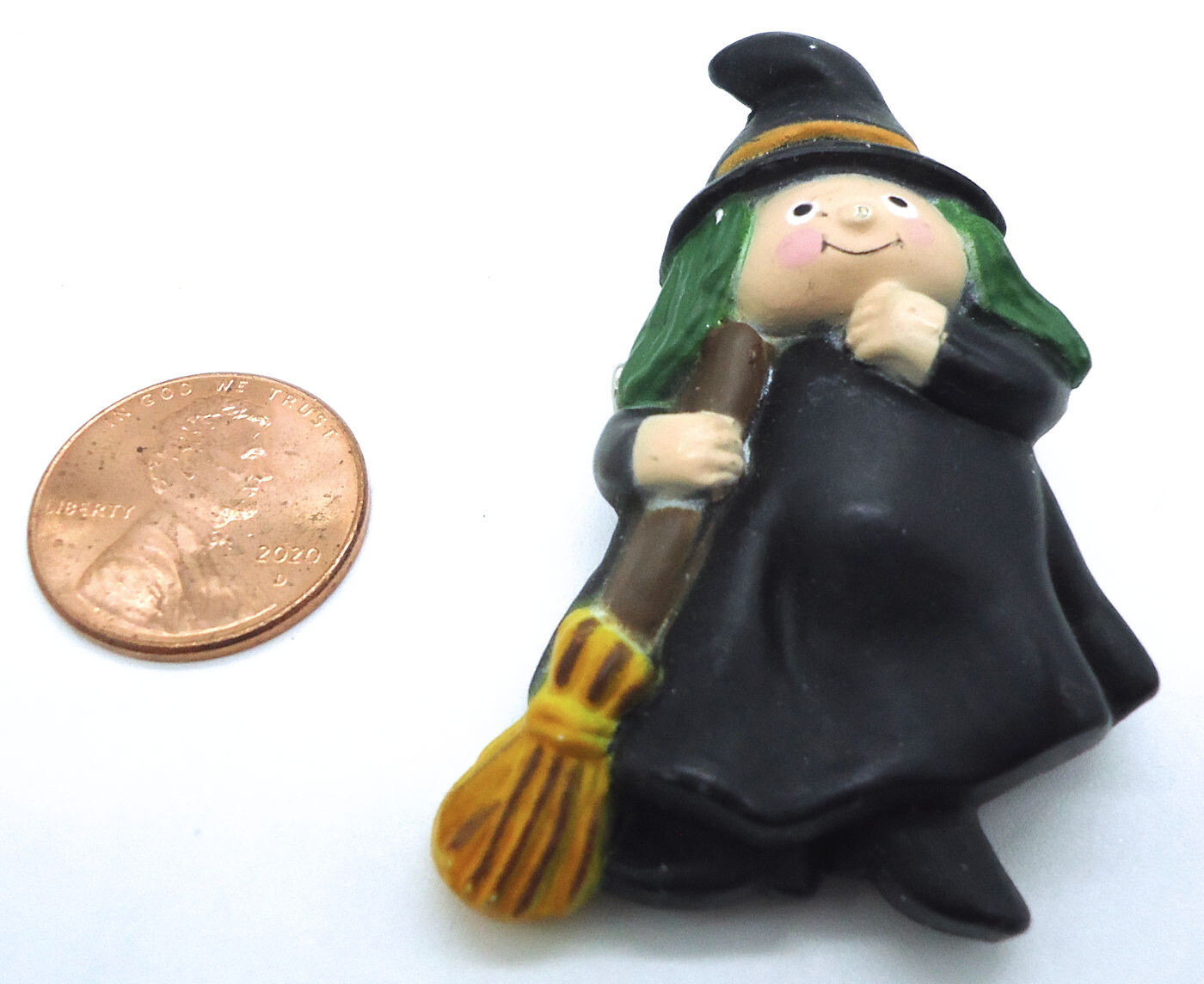 Vintage Fun World Carle Place NY Witch Pin