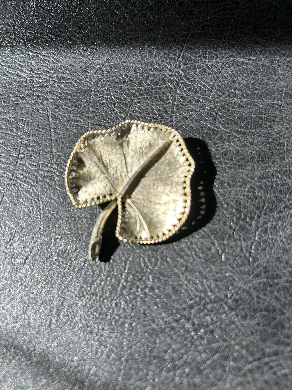 Vintage BSK Gold-Tone Leaf Brooch – Signed and Beautiful!