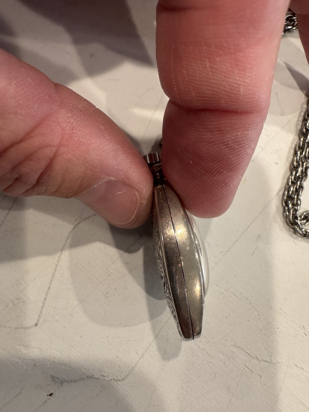 Vintage Dresser Sterling Silver Pendant Watch- 17 Jewels Manual Wind Working