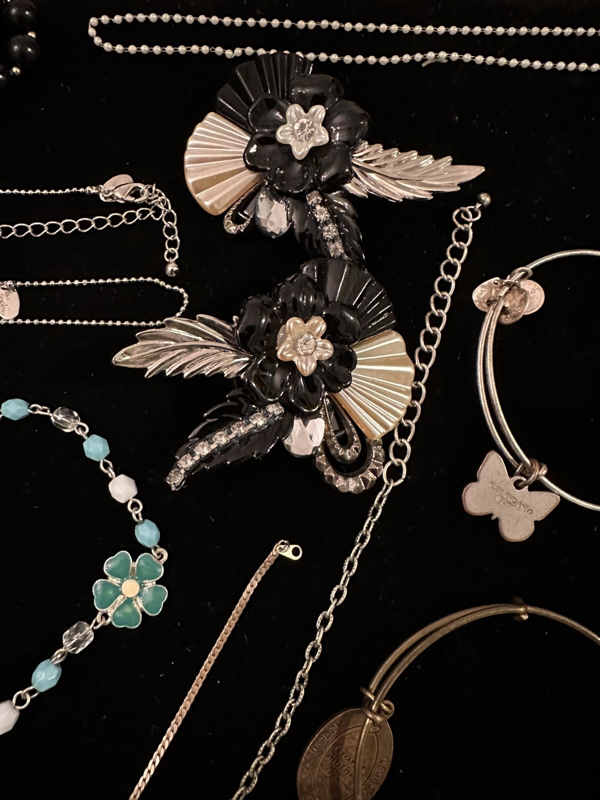Vintage Costume Jewelry ALL WEARABLE used Lot Some Signed