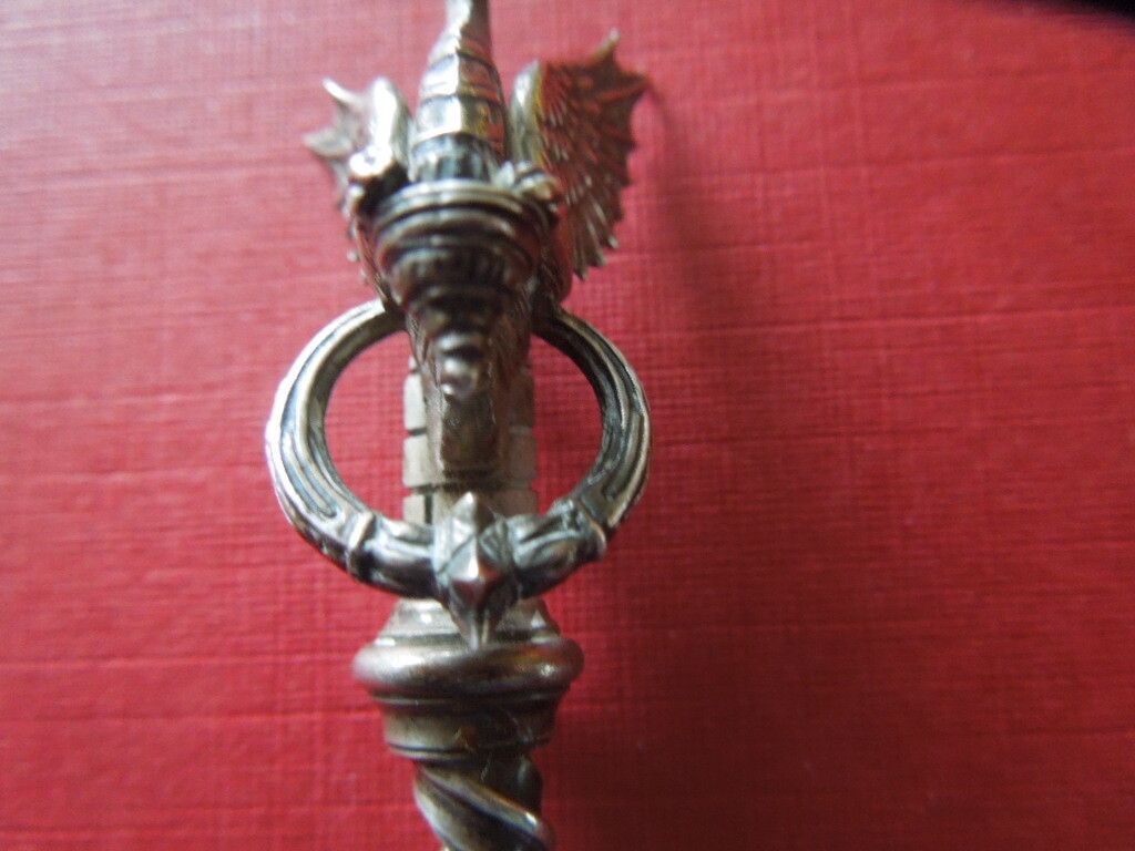 J2744 ANTIQUE SILVER Phoenix HANDCRAFTED VERY NICE DETAILED SEE DESCRIP