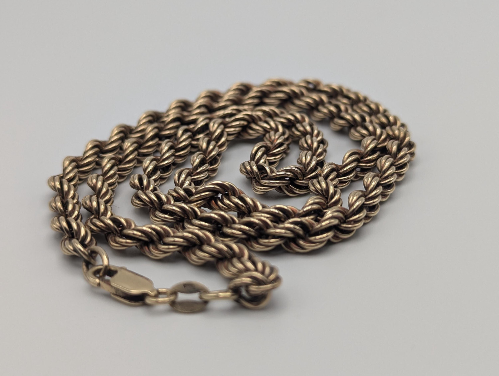 Heavy 10k Solid Gold 13gr 5mm Specialty Rope Chain 21″ Necklace