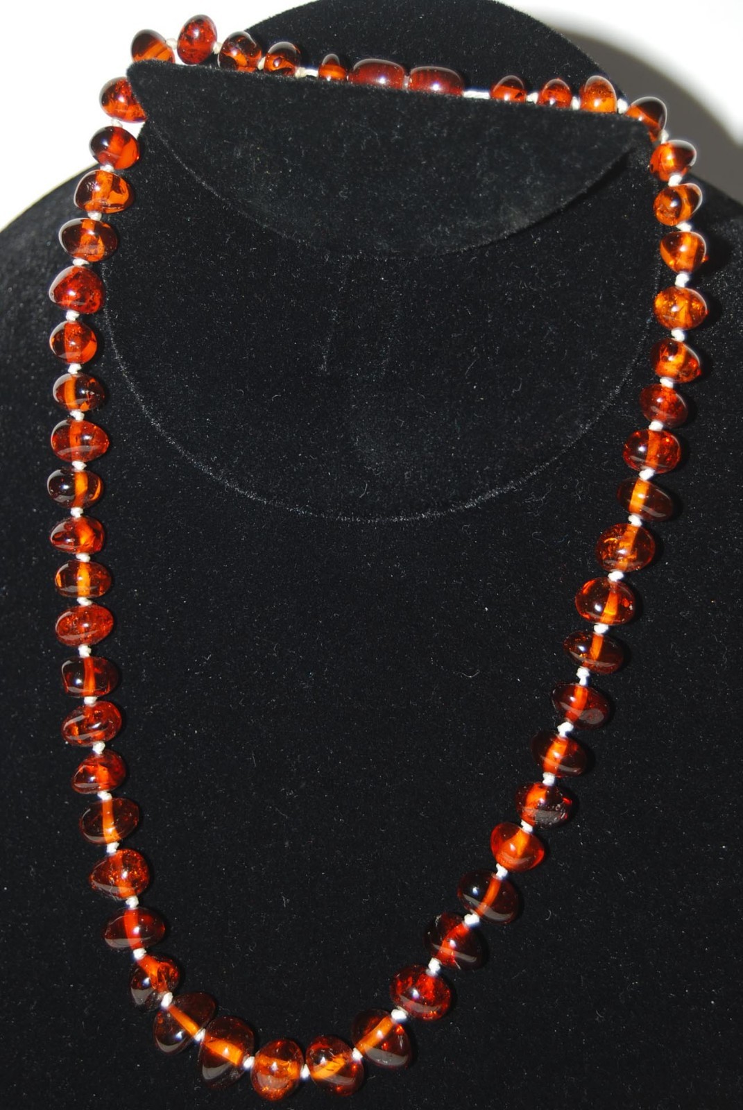 Vintage Genuine Beautiful Every Day Baltic Amber Choker Necklace 17” (2)