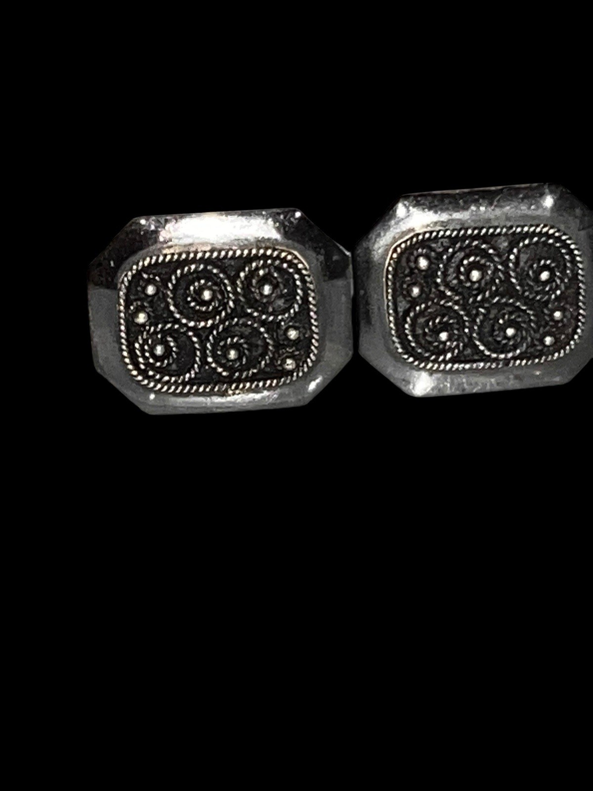 Pair Vintage Cufflinks 1/40 10K GF Yellow Gold Filled Signed RGP