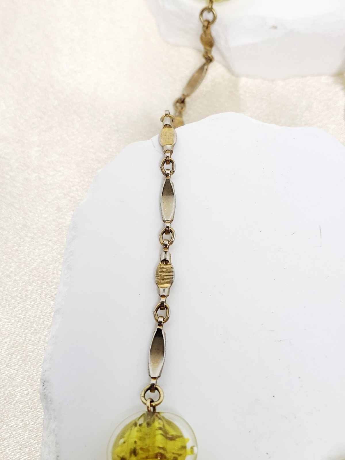 Vintage 36″ Long Artisan Crafted Art Glass Beaded Necklace – Venetian Or Czech?