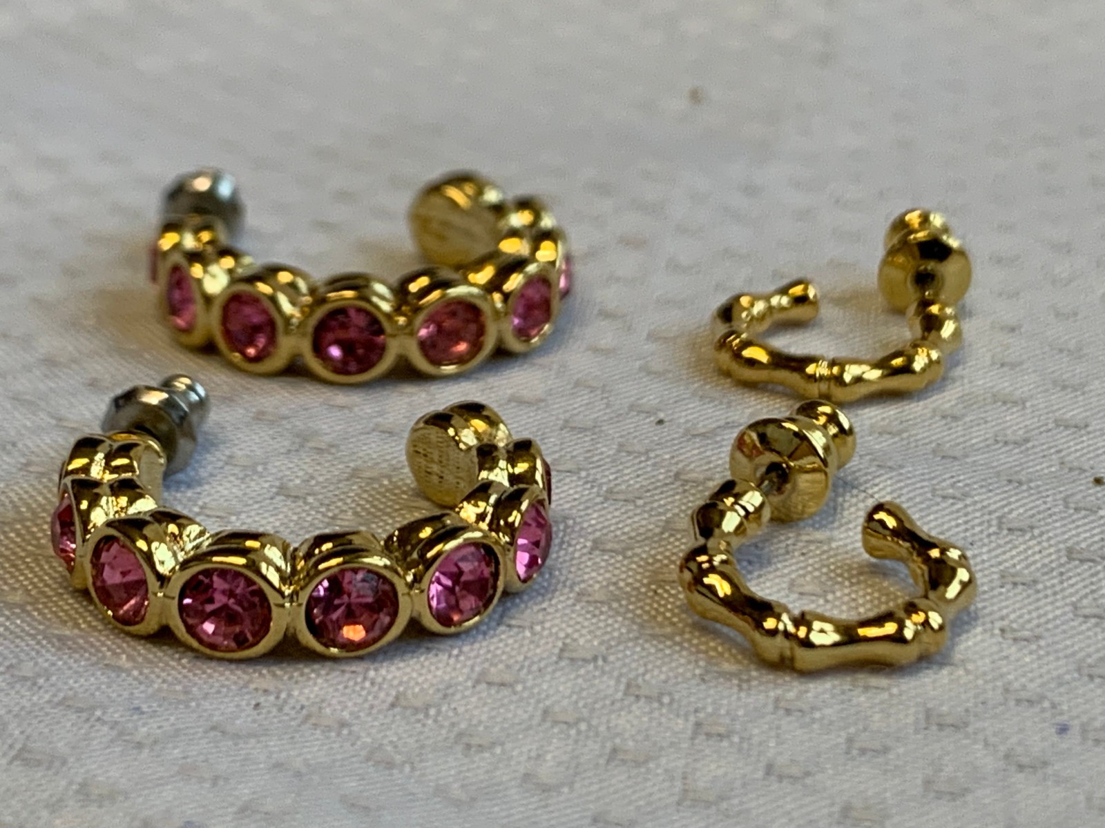 Vtg Earring Lot Costume Jewelry Monet LTR Avon Camphor Glass Enamel Faux Gems
