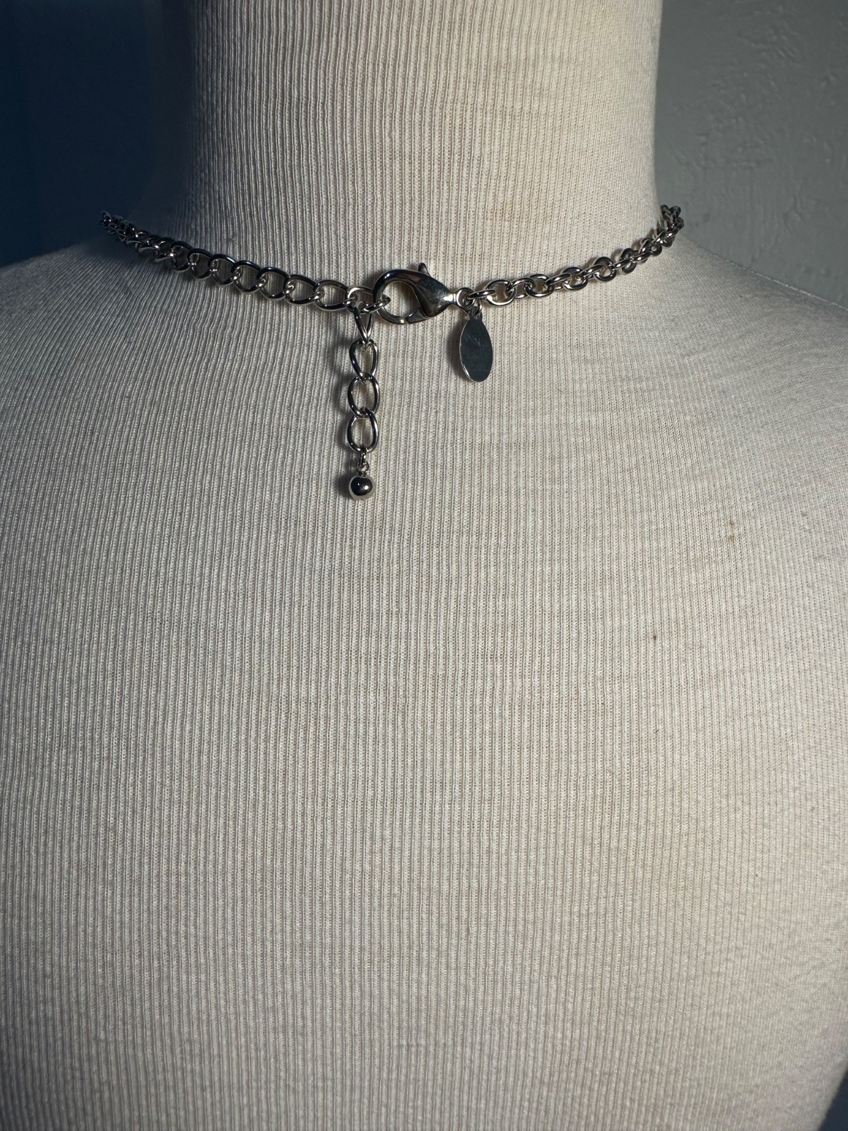 Real Collectibles by Adrienne Spike Cross Cz Pendant Long Necklace Box