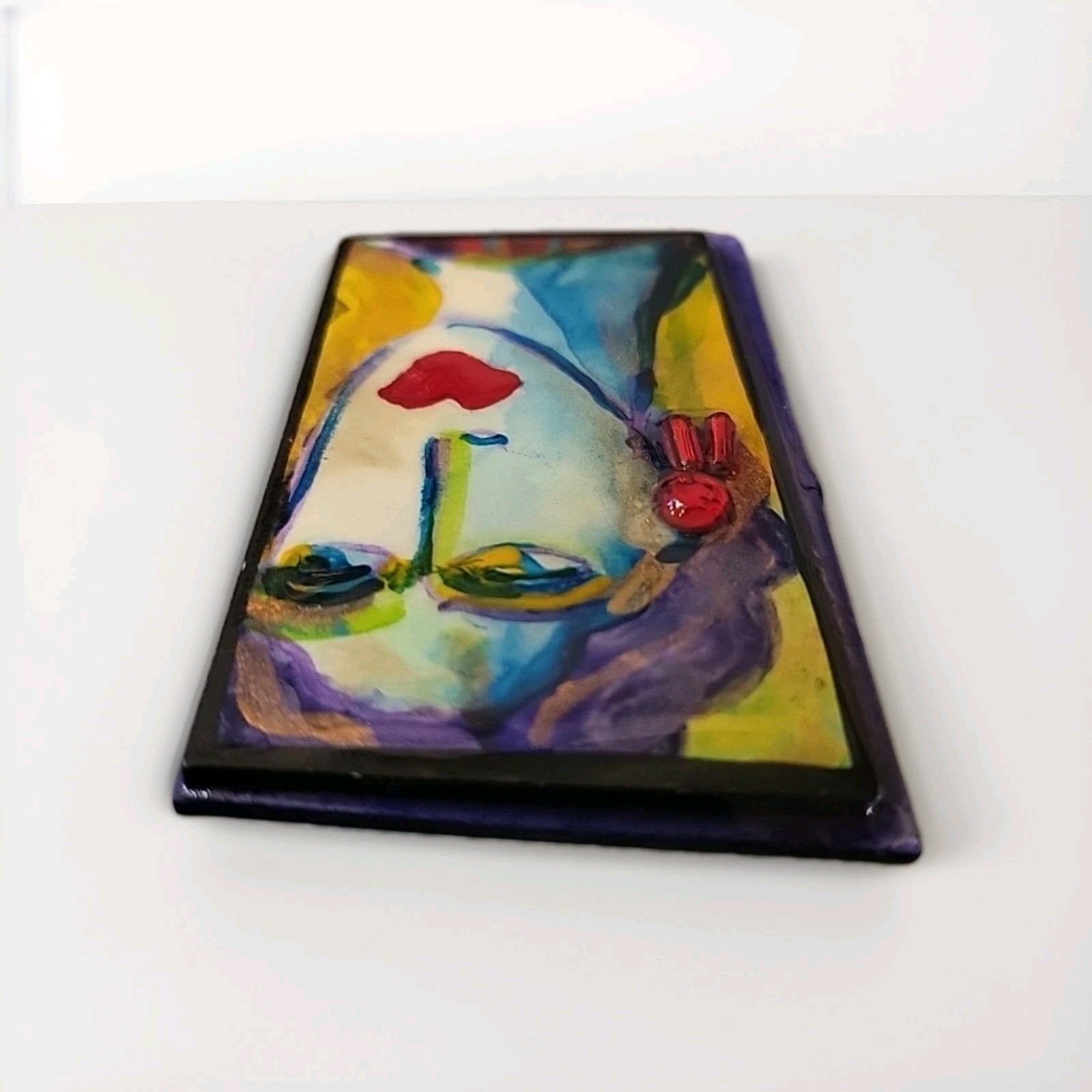 Abstract Art Original Vintage Pin Brooch Jewelry EUC Signed Artist Joyce H Q44