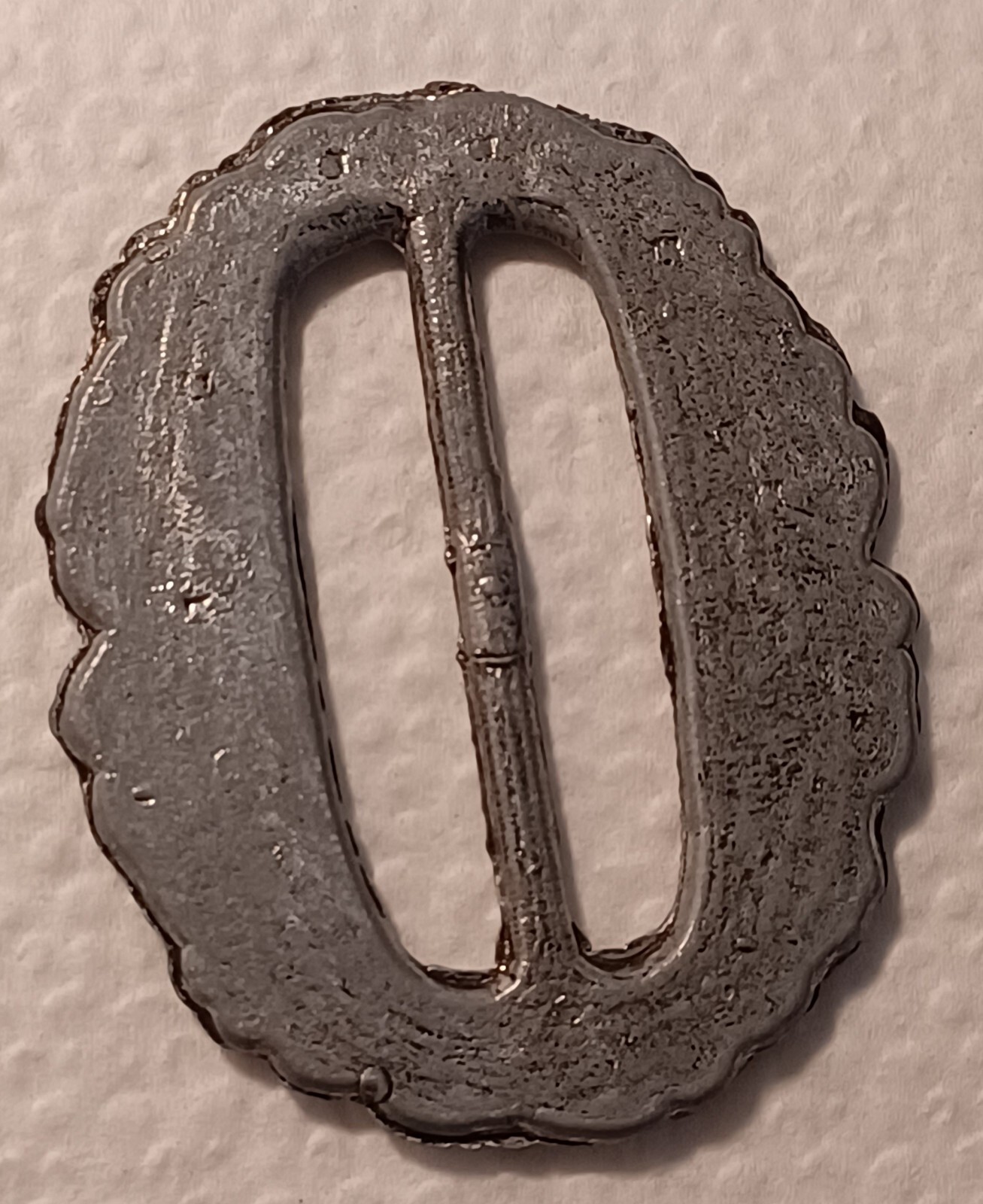 Vintage Victorian Womens Pewter Belt Buckle or Scarf Clip
