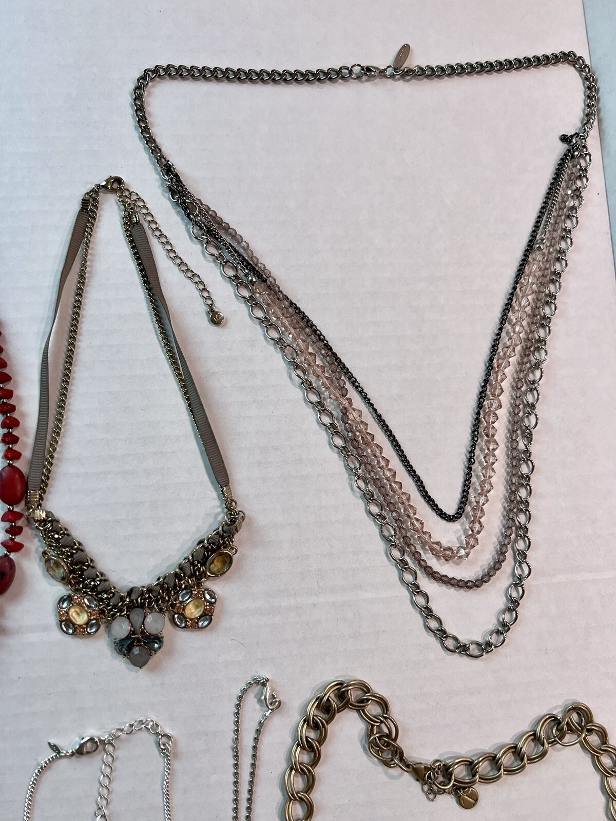 Designer Necklaces Lot Danielle Stevens Avon Chaps Monet Talbots LC 14-28” 9ct