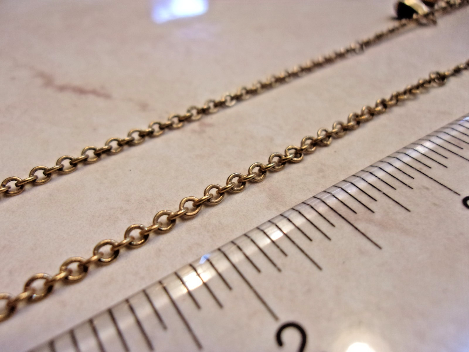 Vintage Look Austrian Crystal USA Teardrop Shape Beaded Dangle Necklace
