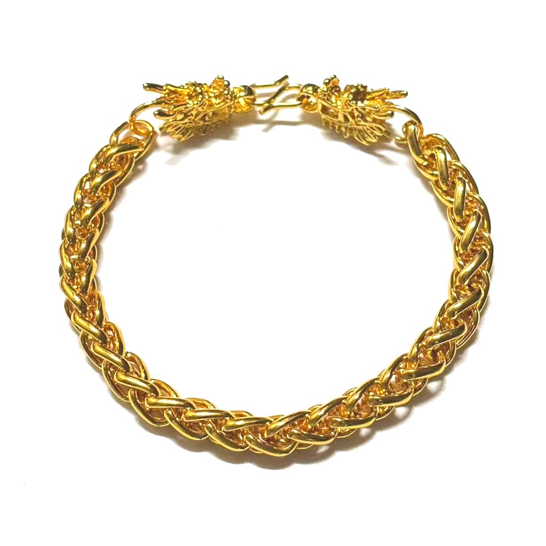 Dragon Vintage Gold-plated (NOT SURE) Bracelet Chain, 26.0 gram, 8.5 inch