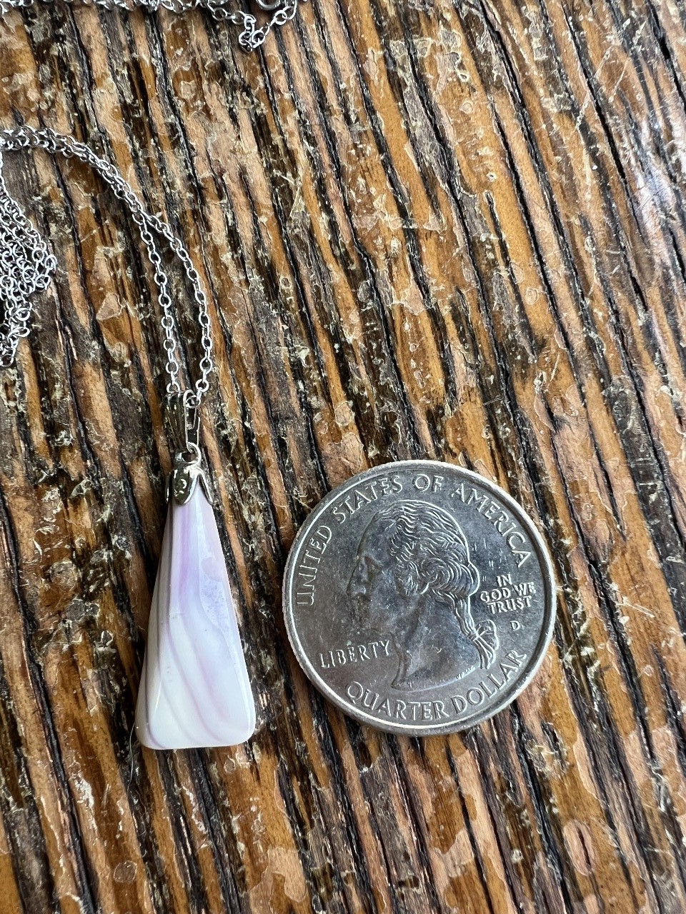 Vintage Sterling Navajo Wampum Purple Spiny Oyster Pendant Necklace 18″ Dainty