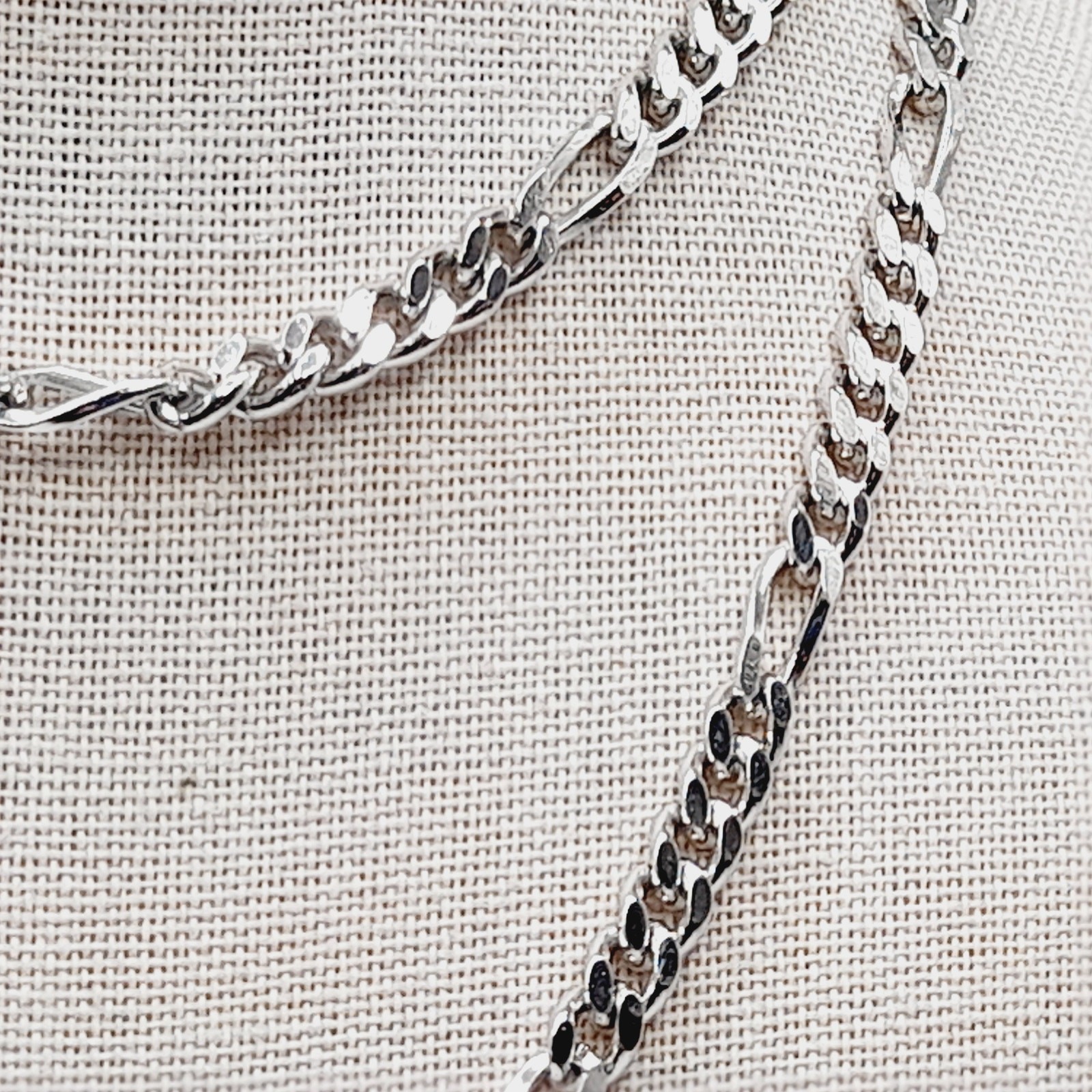 Vintage Monet Silver Tone Long Chain Necklace 30” Sister Clasp