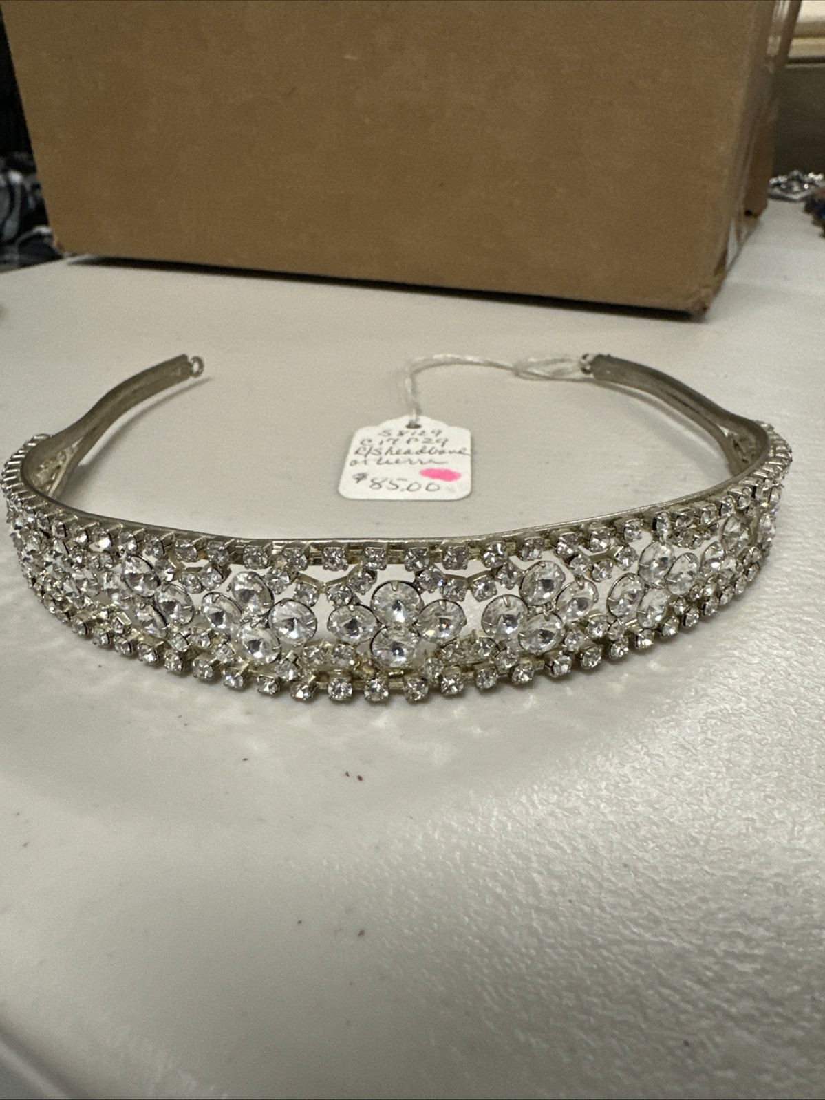 Auction Lot #2 : Rhinestone Headbands and Brooch +