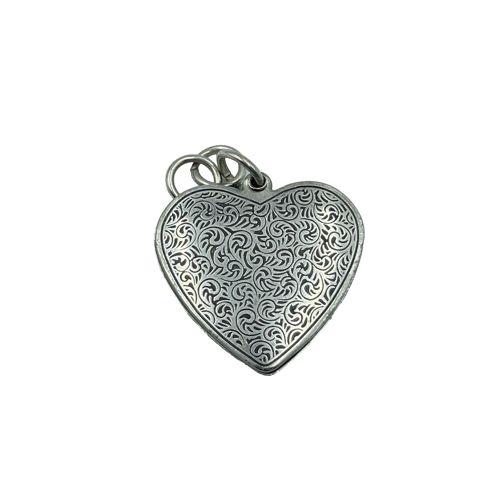 VTG Heart Pendant Swivel Message of Protection 1.25″ Angels Watching Over You