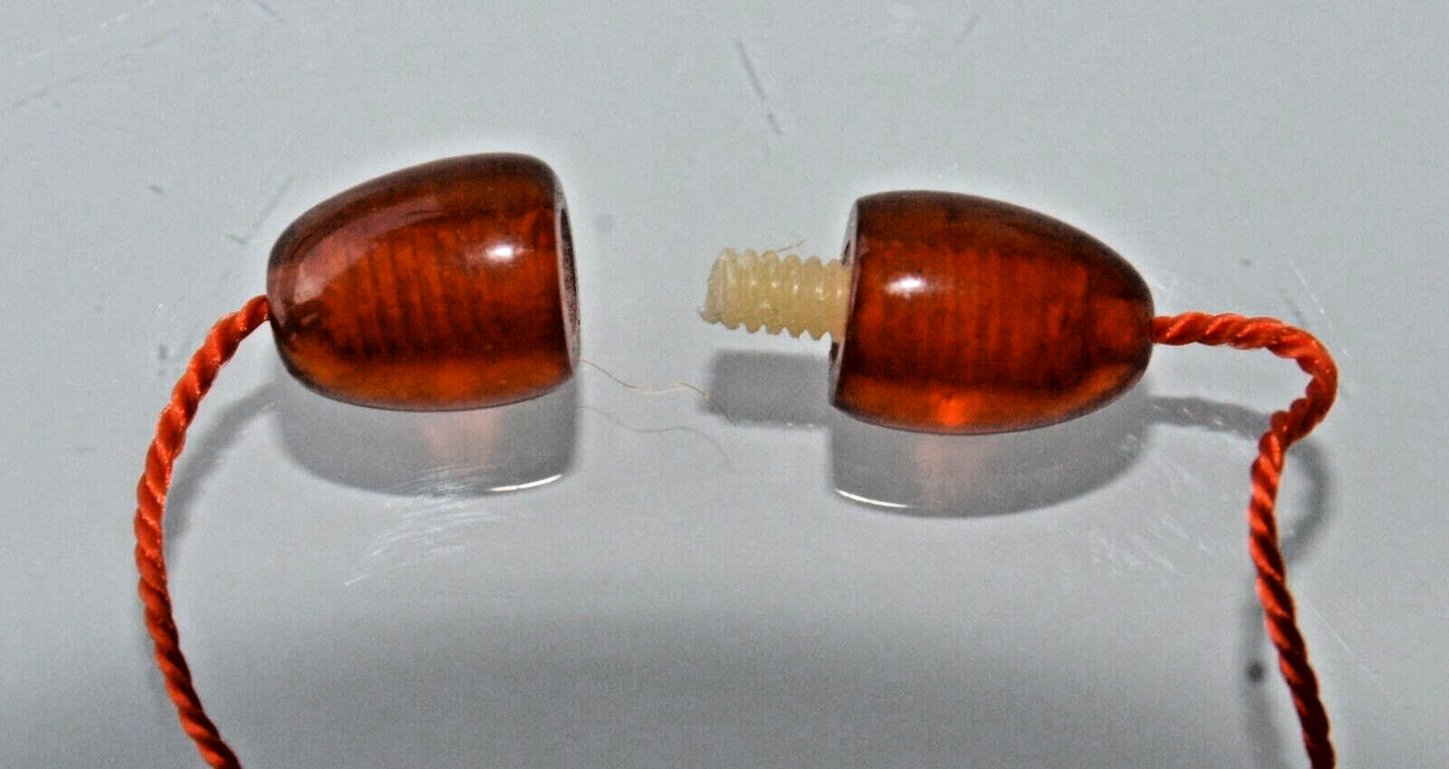 ✅1970y RUSSIAN SOVIET BALTIC SEA AMBER TWIST CLASP NECKLACE 老琥珀 BEADS STONE ROCK