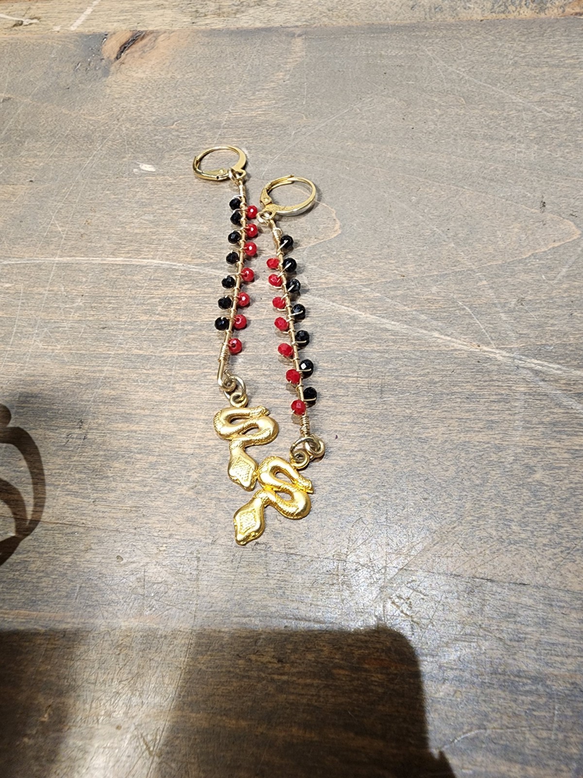 Vintage Lady Art Style Snake Serpent Coiled Wrap Finger Band Ring SZ 5 Brass