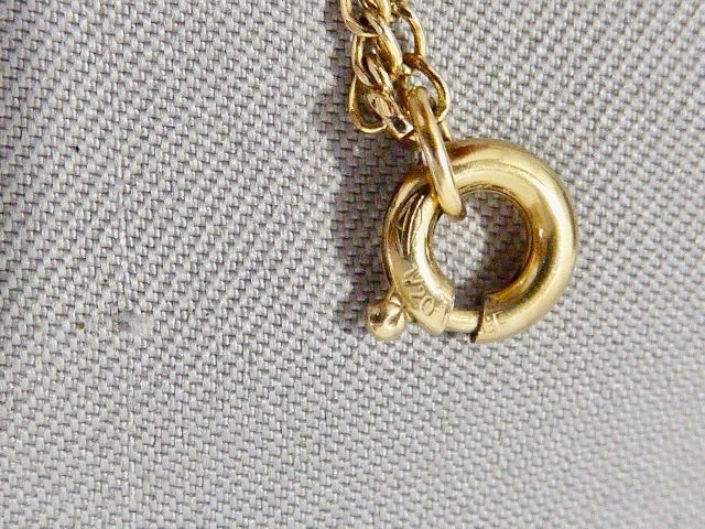 VICTORIAN 14K Y GOLD FILLED SHOOTING STARS LOCKET 1 1/4″ NECKLACE 1874 DATE