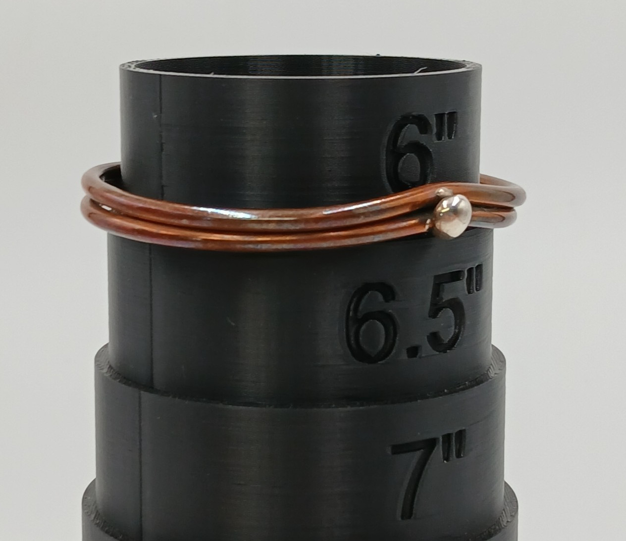 VTG Sterling Signed Cuff Bracelet 2.5in Unisex Solid Stacked Tube 15g Bead