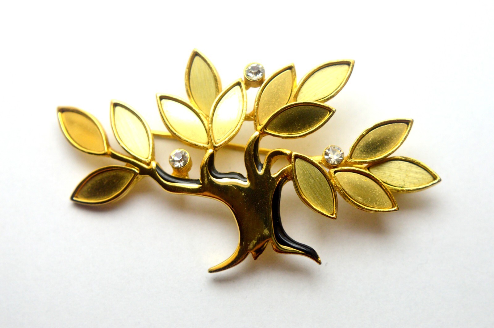 VINTAGE ORENA PARIS FRENCH BRANDED LARGE TREE BROOCH