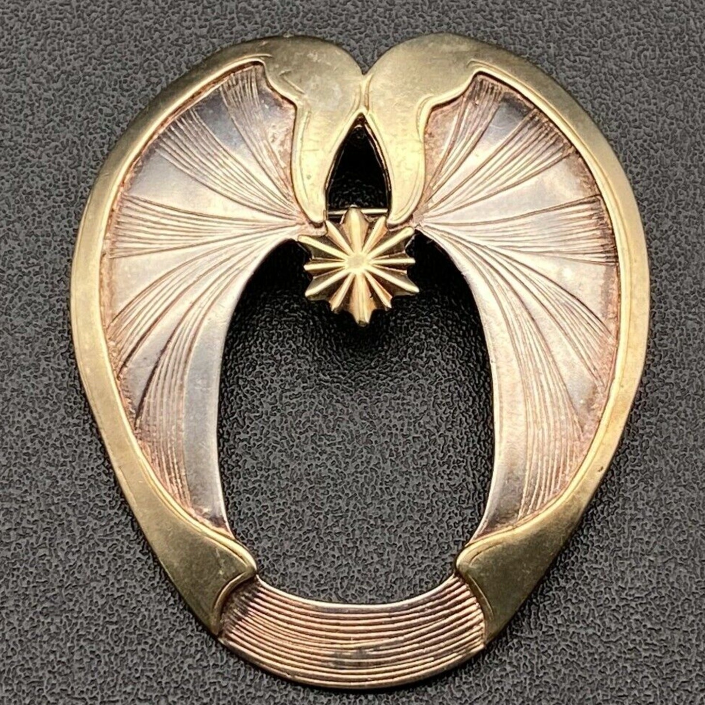 Vintage Gwen Del Swan Star Sterling Silver Pin Brooch