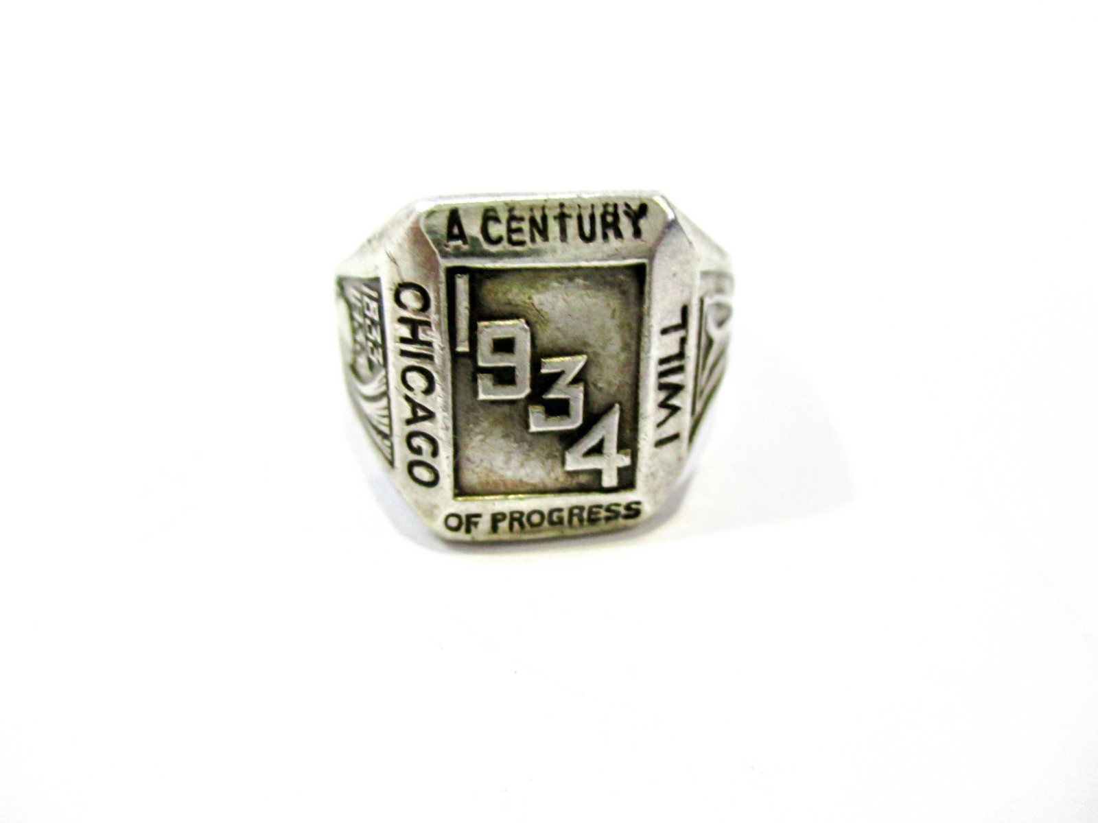 Sterling Silver Ring Chicago World’s Fair Souvenir
